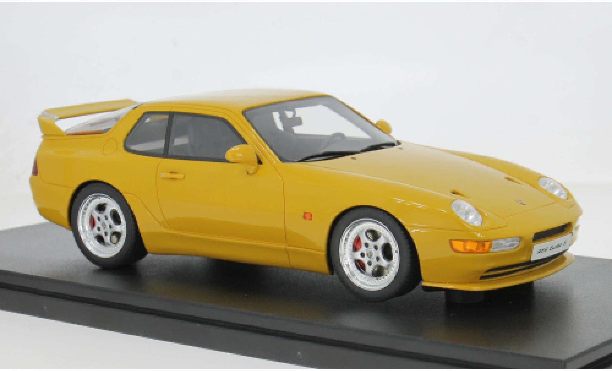 Porsche 993 Turbo S 1/18 GT Spirit 968 geel 1 1:18 modelauto