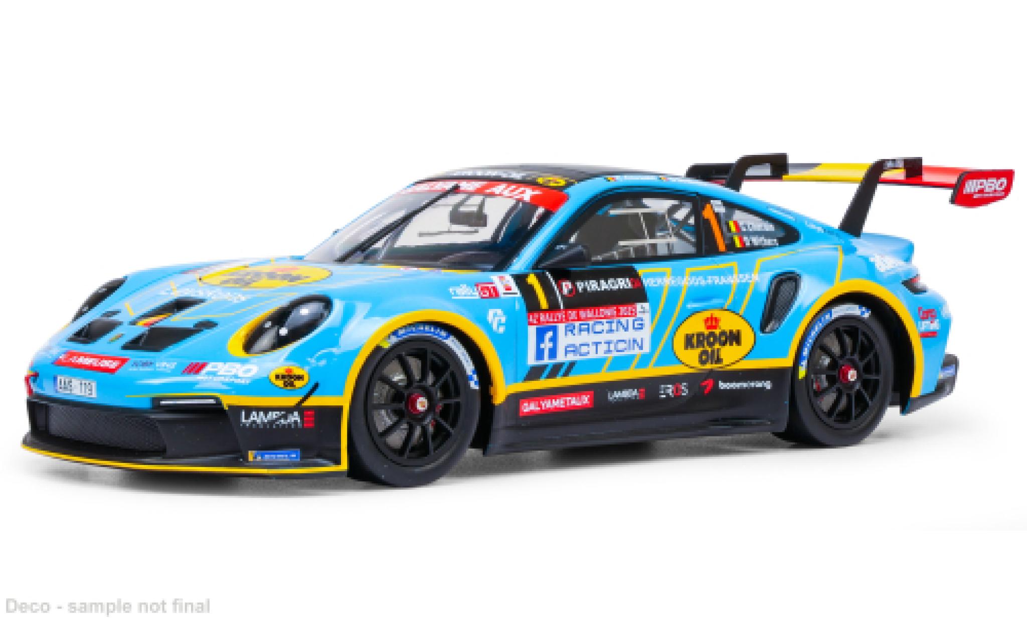 Porsche 992 1/43 IXO Rallye Wallonien 2025 #1 1:43 modelauto