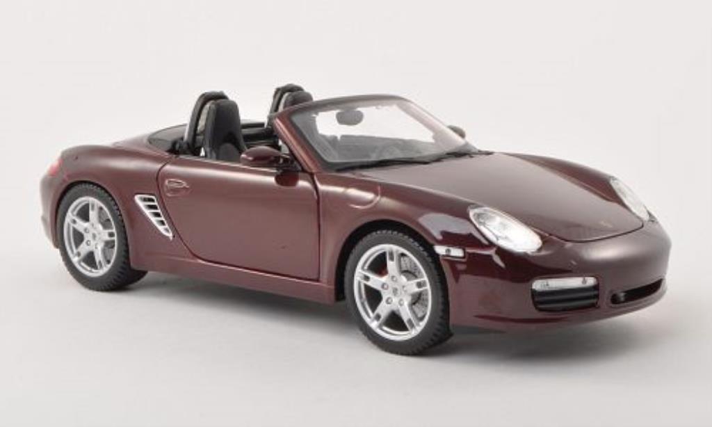Porsche Boxster 1/18 Maisto S rood 2005 modelauto