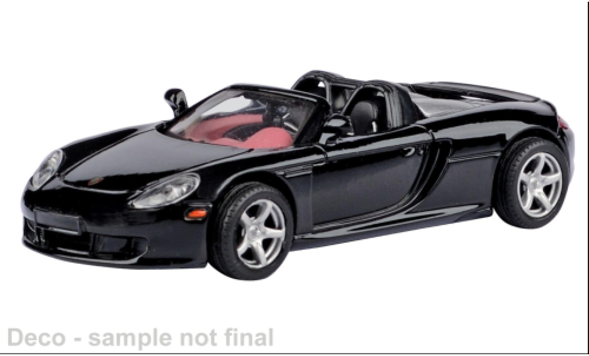 Porsche Carrera GT 1/43 Motormax zwart 1:43 modelauto