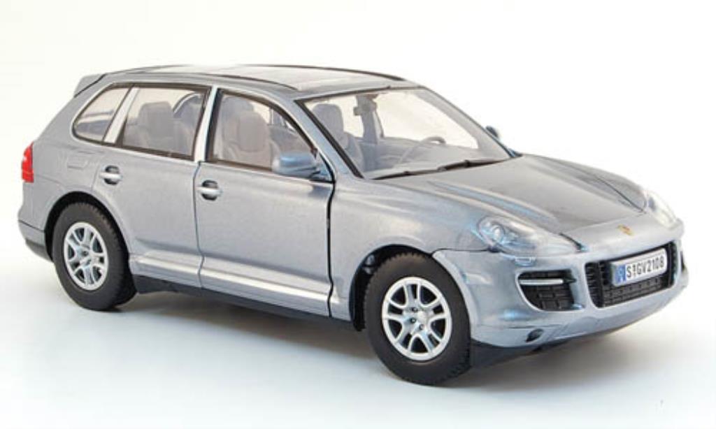 Porsche Cayenne 1/24 Motormax grijs mit Glasdach modelauto