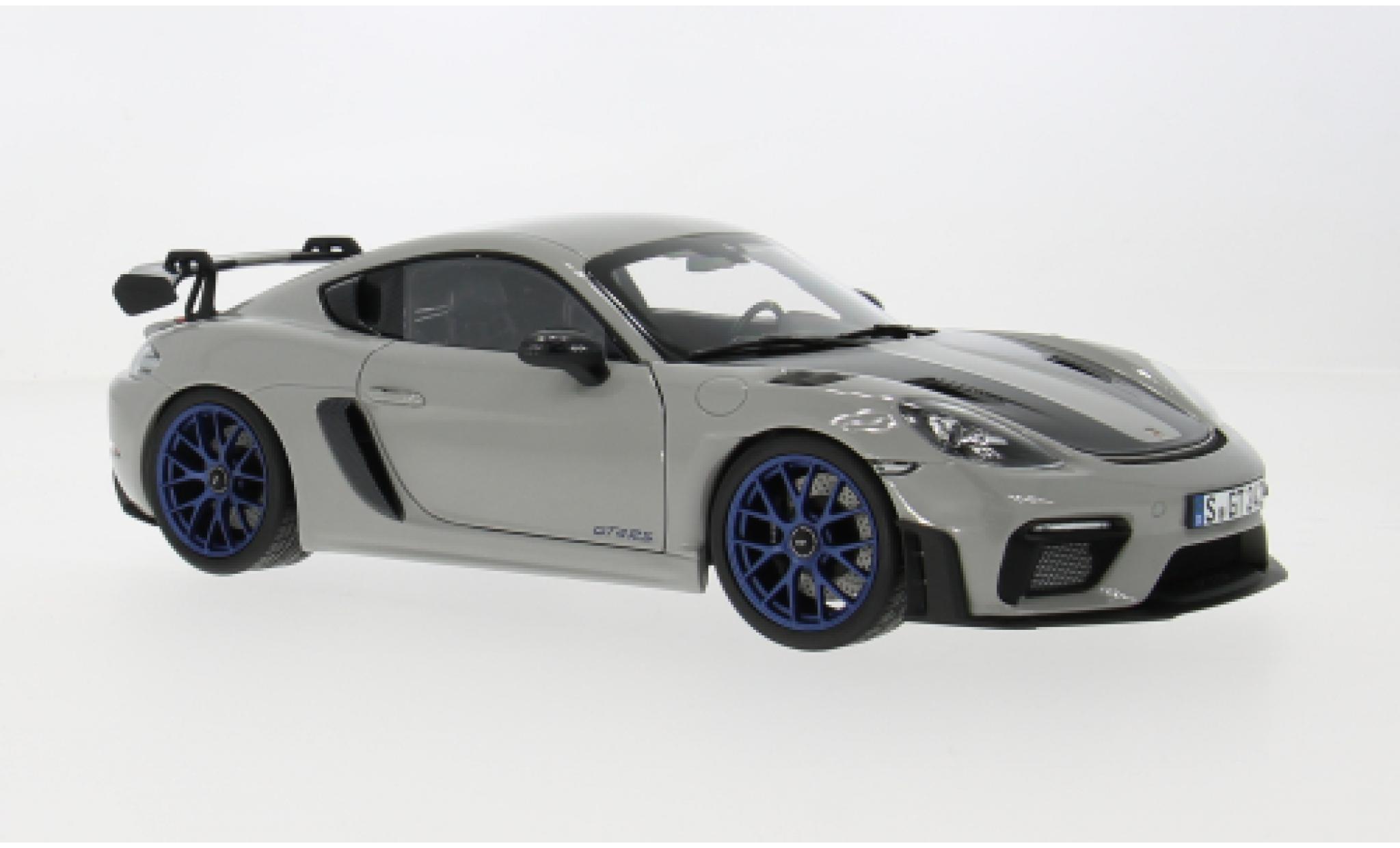 Porsche Cayman GT4 1/18 Norev RS W grijs 2023 1:18 modelauto