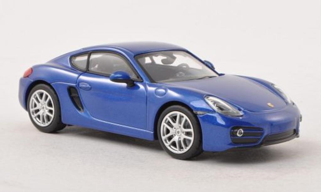 Porsche Cayman 1/43 Norev blauw 2013 modelauto