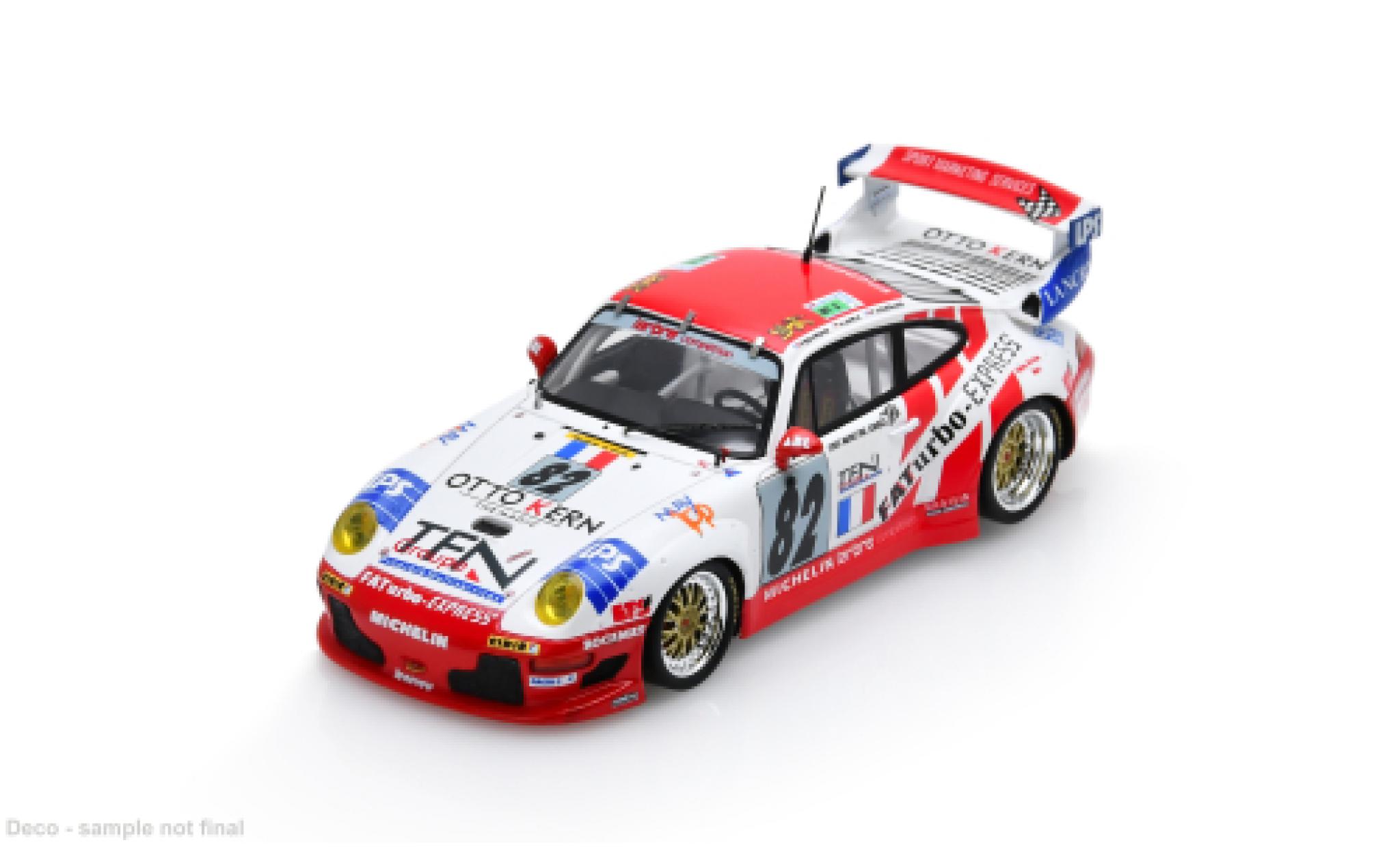 Aston Martin V8 Vantage GT2 1/43 Spark Porsche GT2 24h Le Mans 1996 #82 A.Harle/P.Bourdais 1:43 modelauto