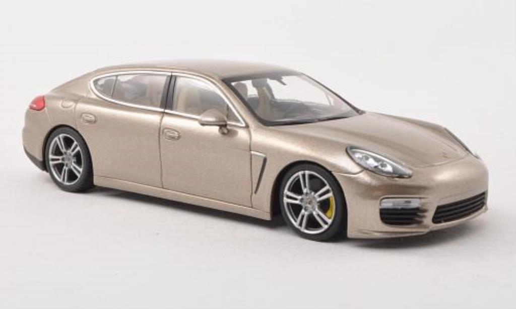 Porsche Panamera Turbo S 1/43 Minichamps Turbo S Executive beige 2013 modelauto