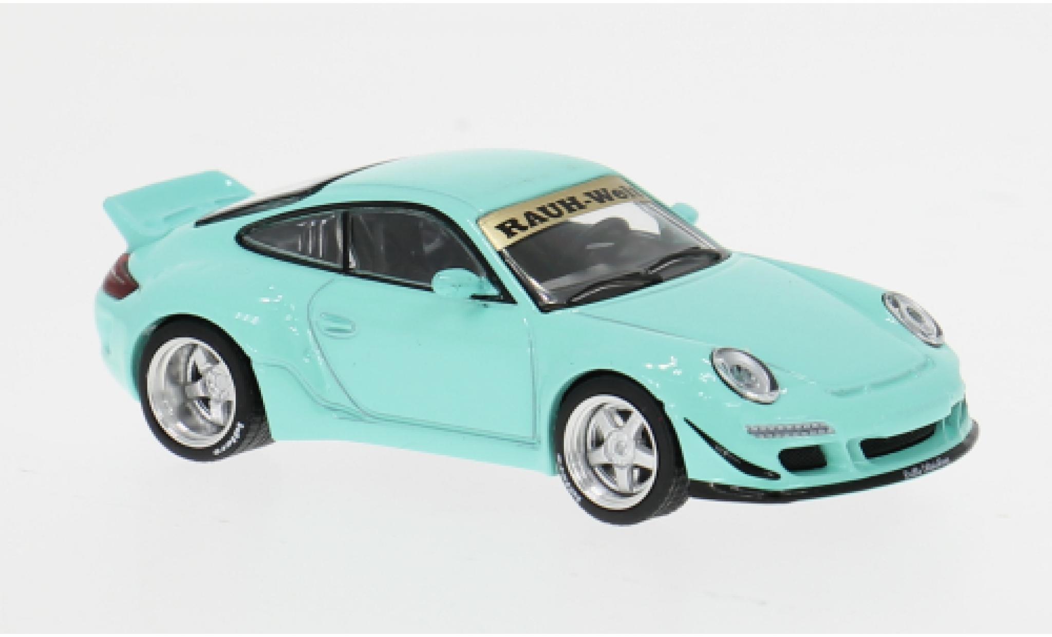 Porsche 997 RWB 1/64 Pop Race turquoise 1:64 modelauto