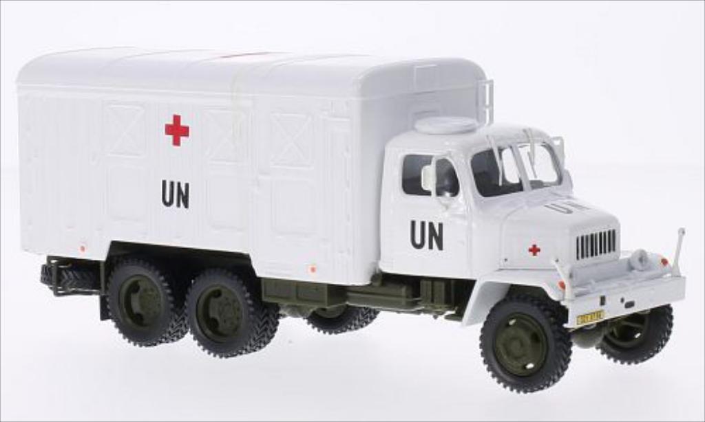 Praga V3S 1/43 Abrex Kasten UN skrinovy vuz (Container Truck) wit modelauto