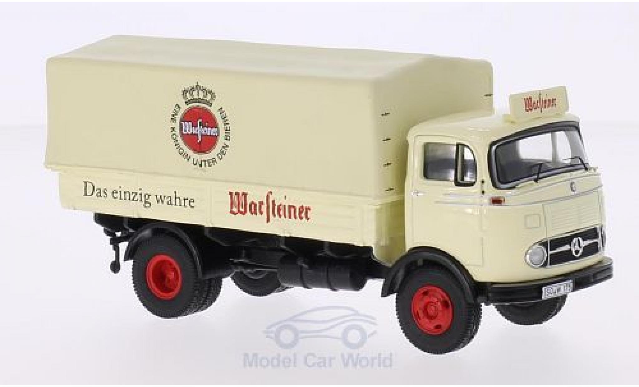 Mercedes LP 911 1/43 Premium ClassiXXs Warsteiner 1959 Pritschen-LKW mit abnehmbarer Plane modelauto
