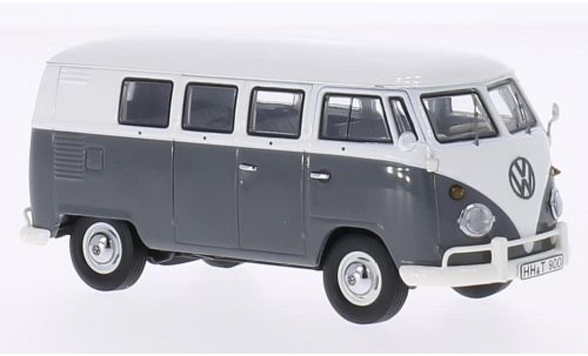 Volkswagen T1 1/43 Premium ClassiXXs Bus grijs/wit modelauto