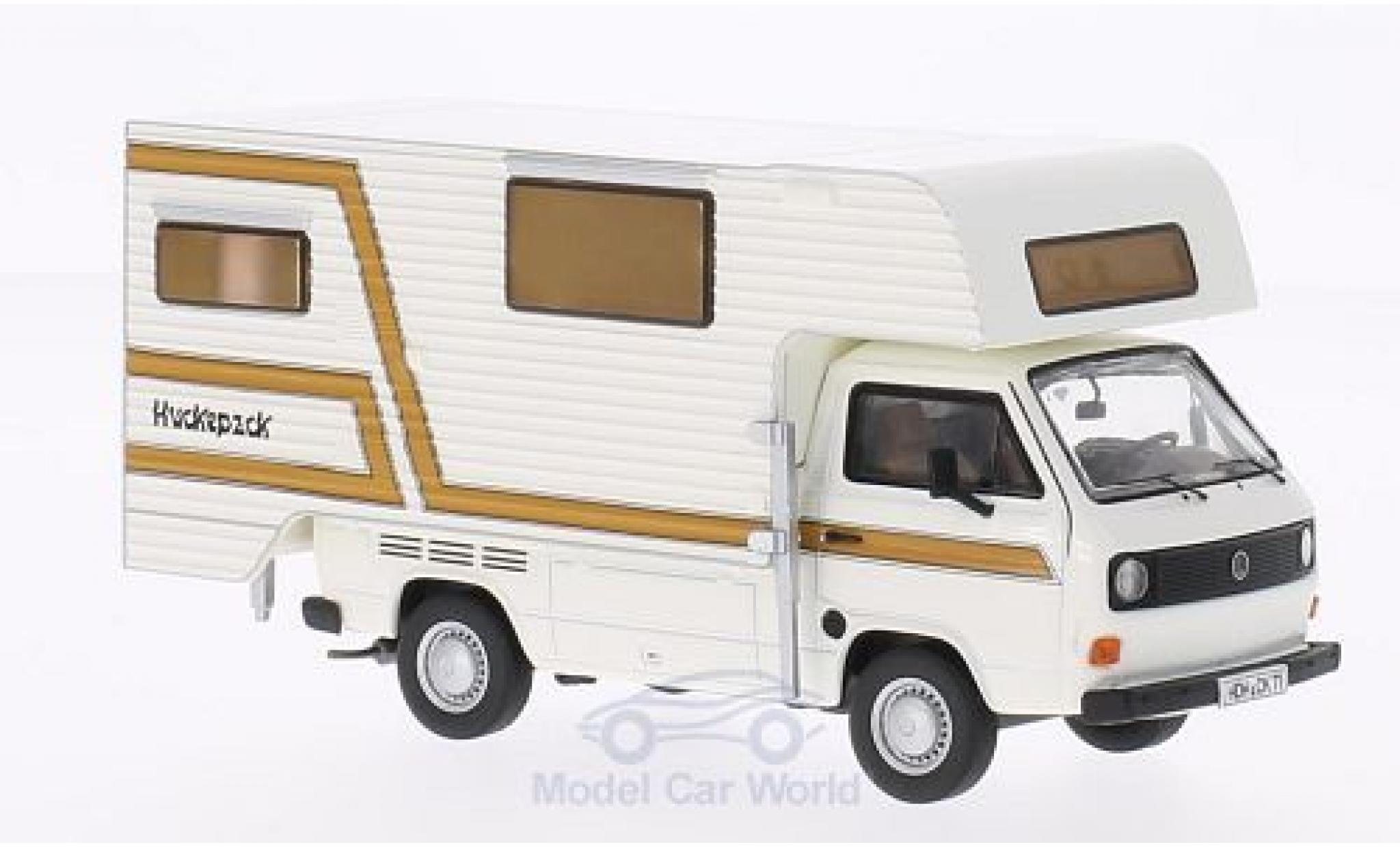 Volkswagen T3 B 1/43 Premium ClassiXXs a Pritsche Tischer-Camping wit/bruin modelauto