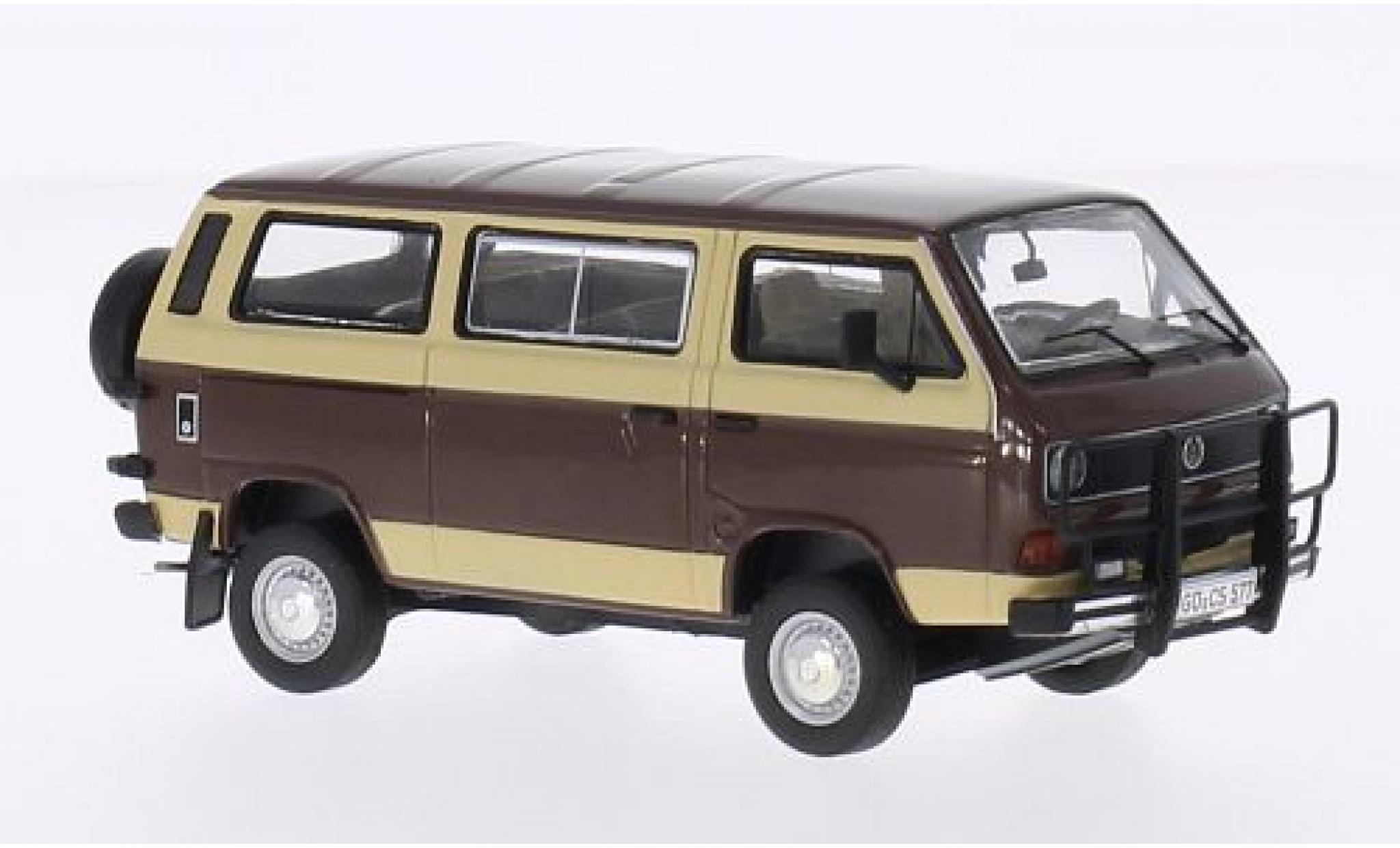 Volkswagen T3 1/43 Premium ClassiXXs b bruin/beige Caravelle Syncro modelauto
