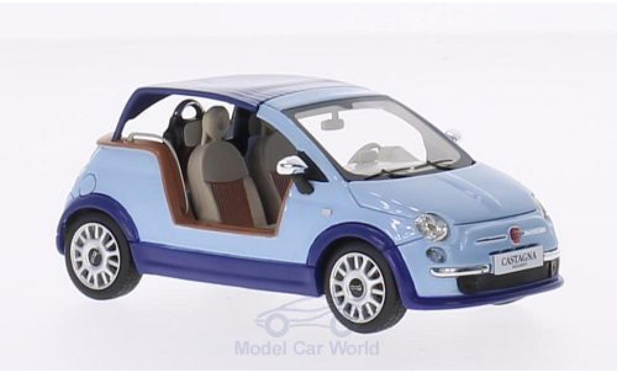 Fiat 500 L 1/43 Premium X Tender Two blauw Castagna Milano 2008 modelauto