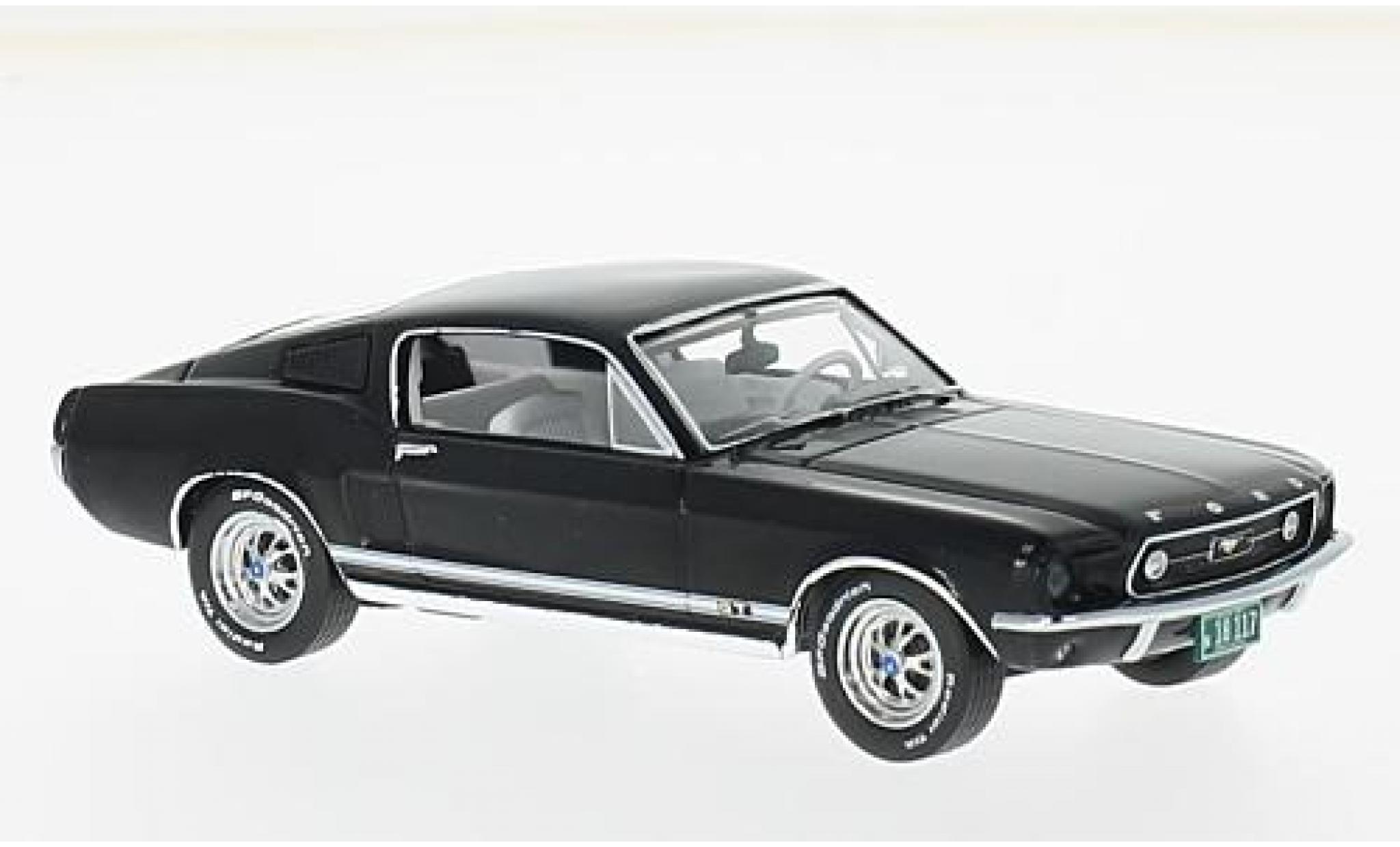 Ford Mustang 1/43 Premium X GT Fastback zwart 1967 modelauto