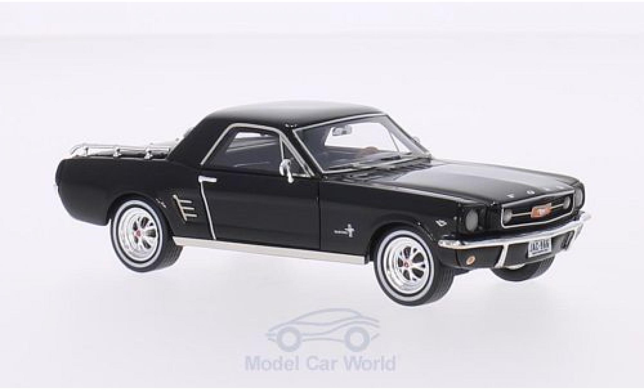 Ford Mustang 1/43 Premium X Mustero zwart 1966 modelauto