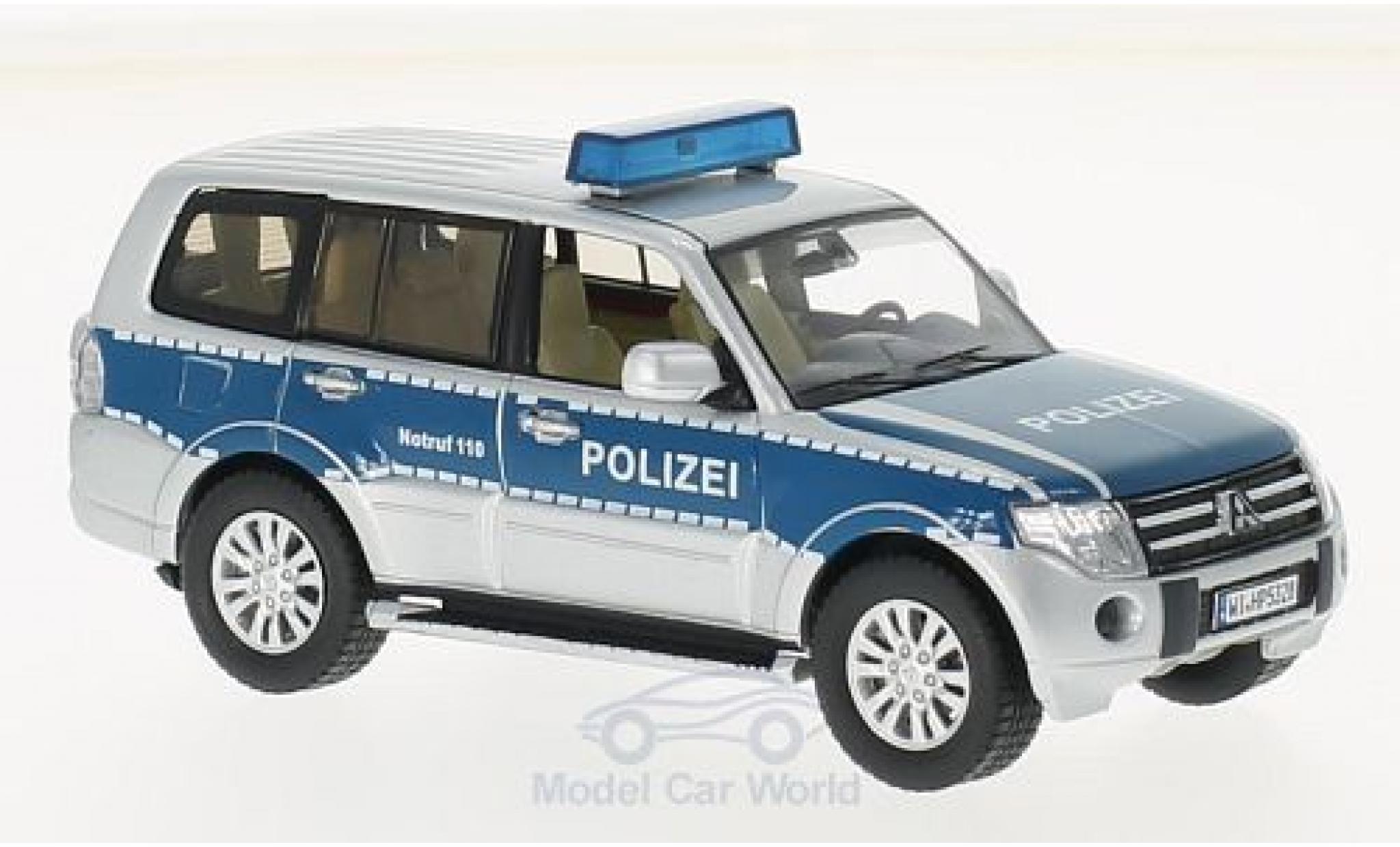 Mitsubishi Pajero 1/43 Premium X 2012 Politie (Deutschland) modelauto