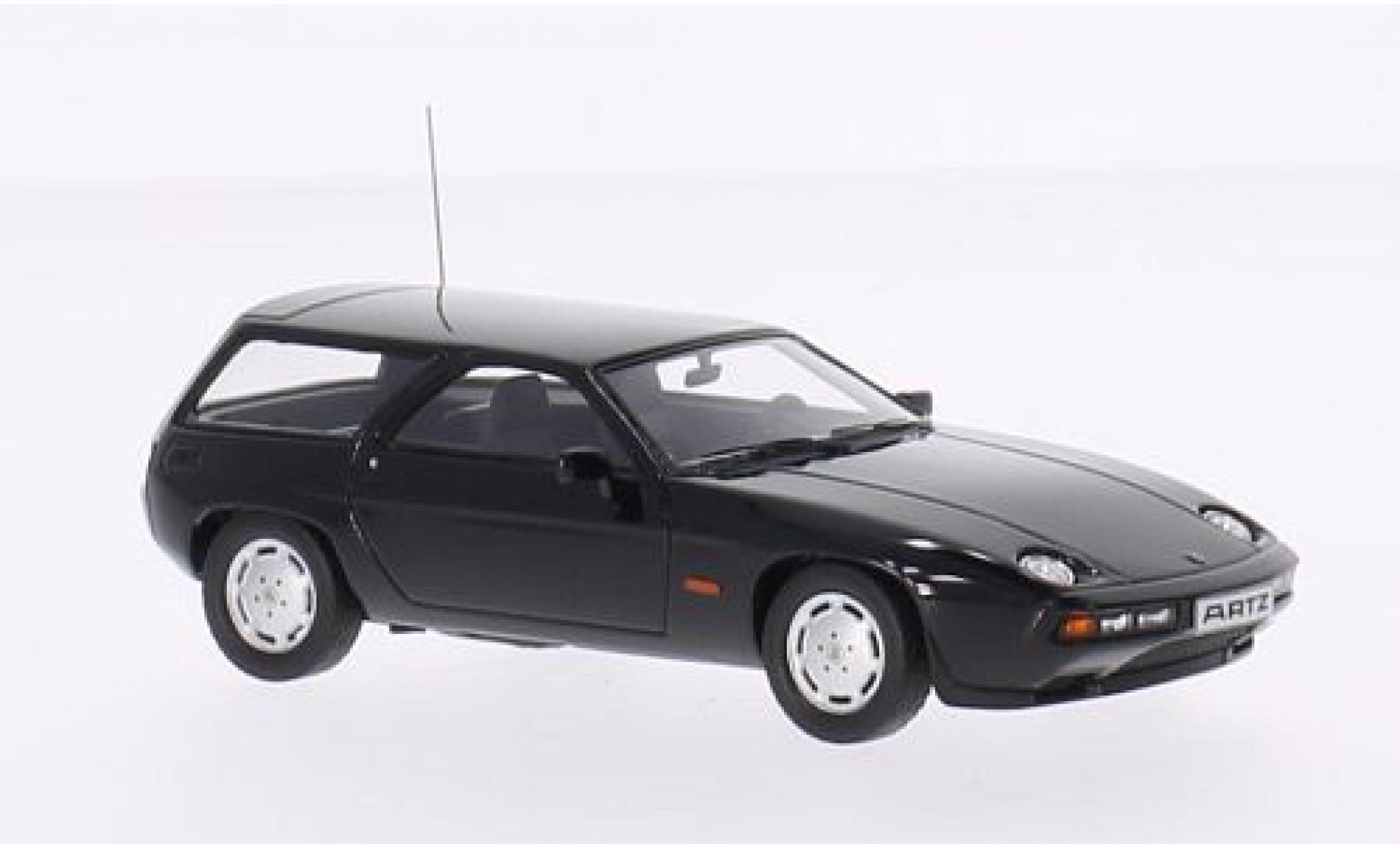 Porsche 928 1/43 Premium X S Stationwagen Artz zwart 1979 modelauto