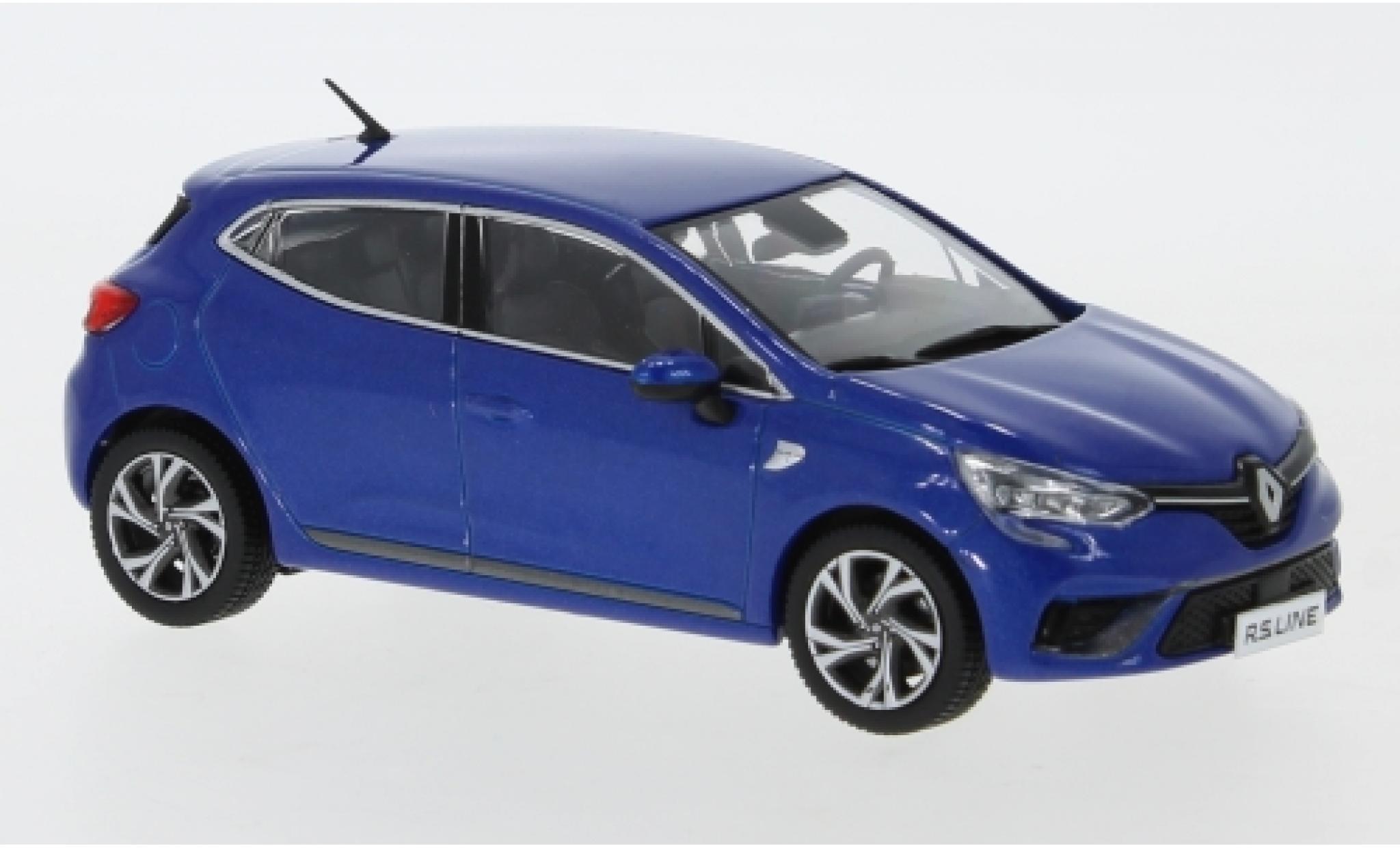 Renault Clio 1/43 Premium X RS Line metallic blauw 2019 modelauto