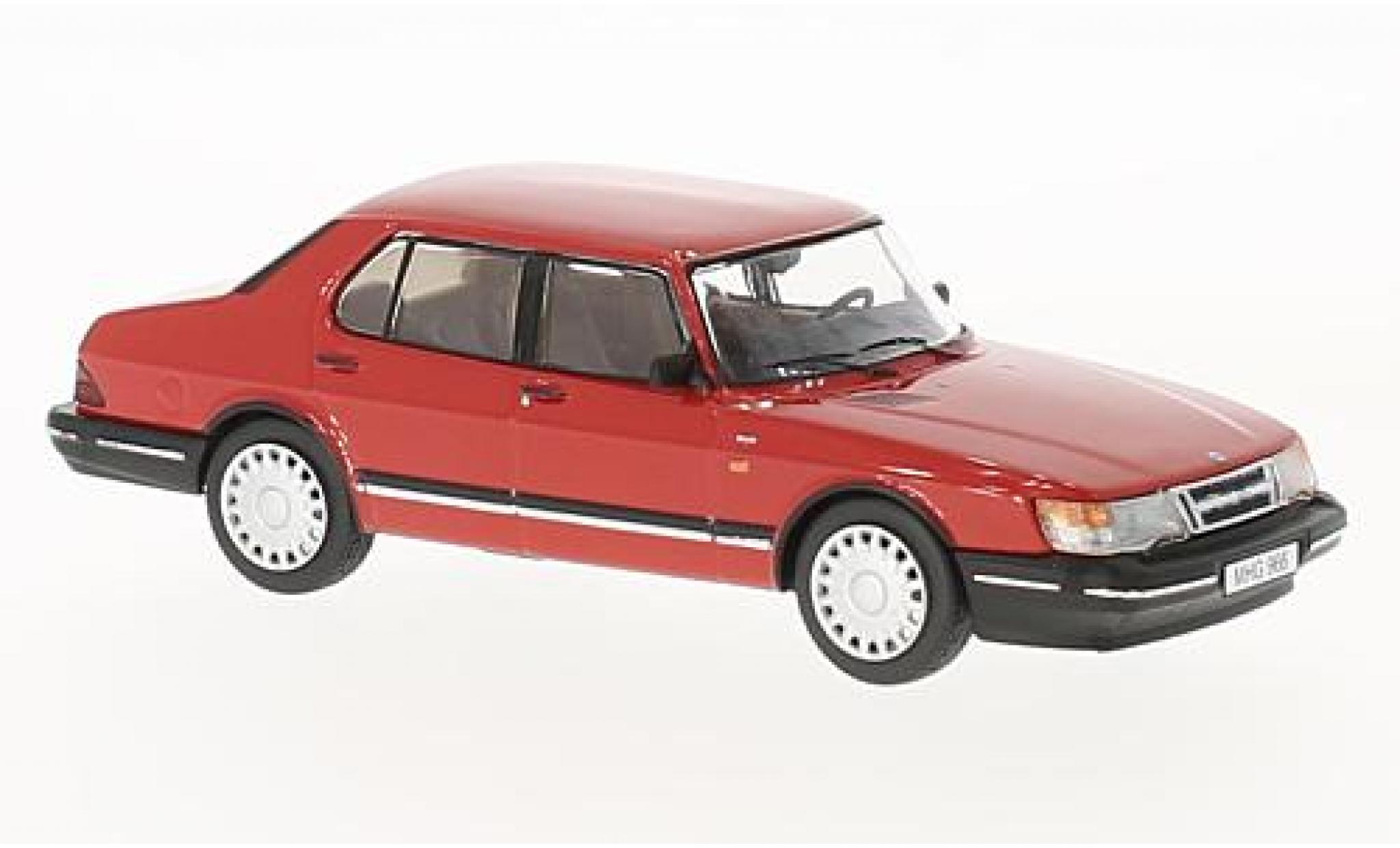 Saab 900 1/43 Premium X i rood 1987 modelauto