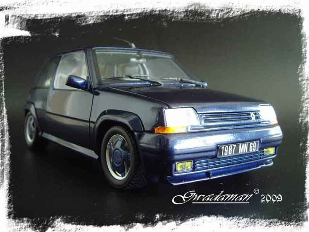 Renault 5 1/18 Norev GT Turbo serie limitee alain oreille modelauto
