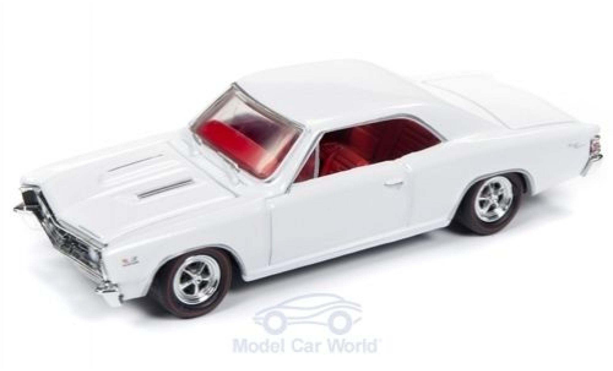 Chevrolet Chevelle 1/64 Racing Champions SS wit 1967 modelauto