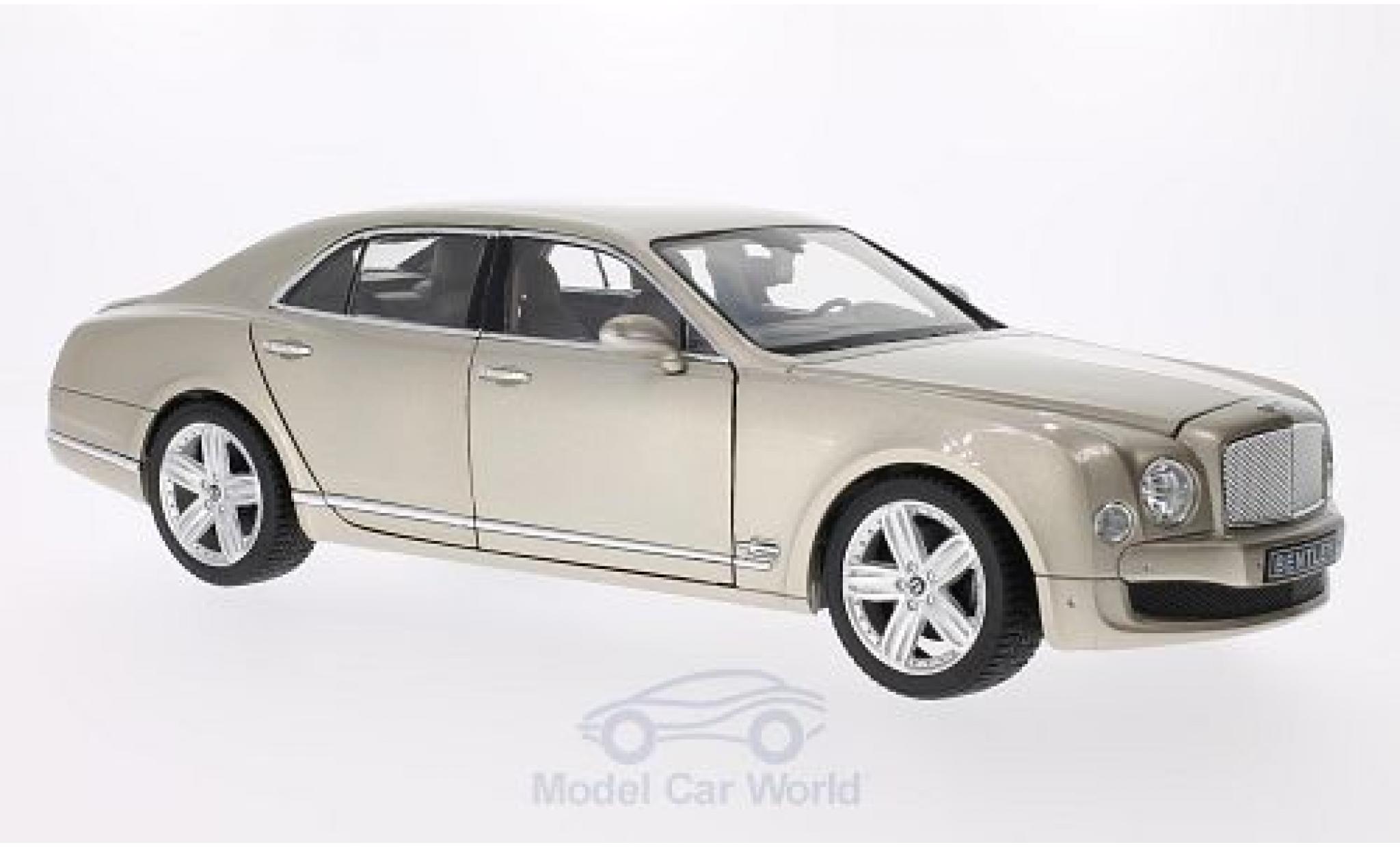 Bentley Mulsanne 1/18 Rastar metallic beige modelauto