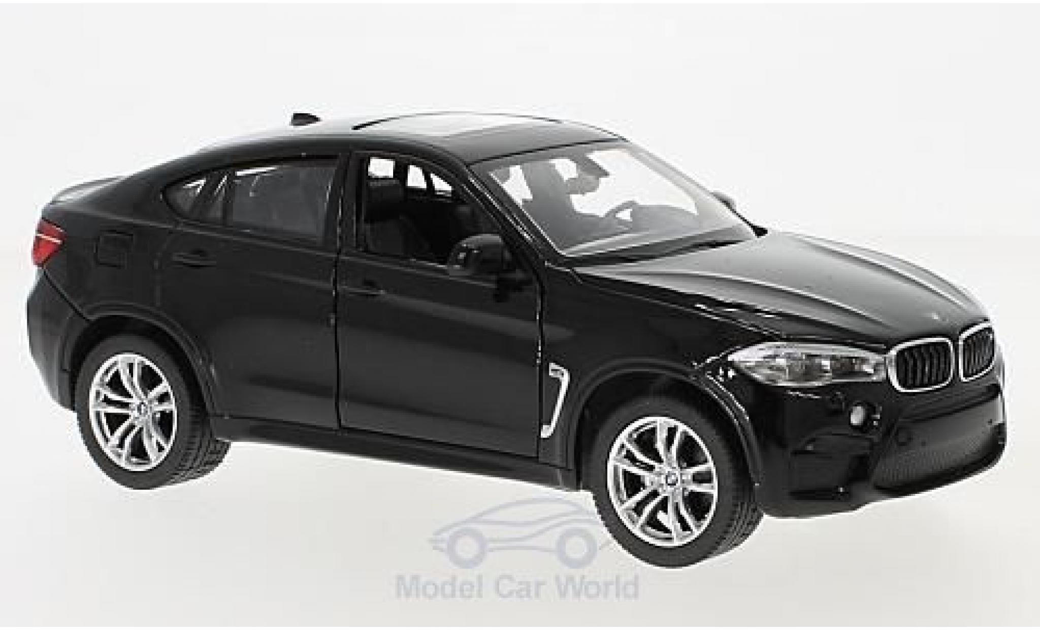 Bmw X6 1/24 Rastar M zwart modelauto