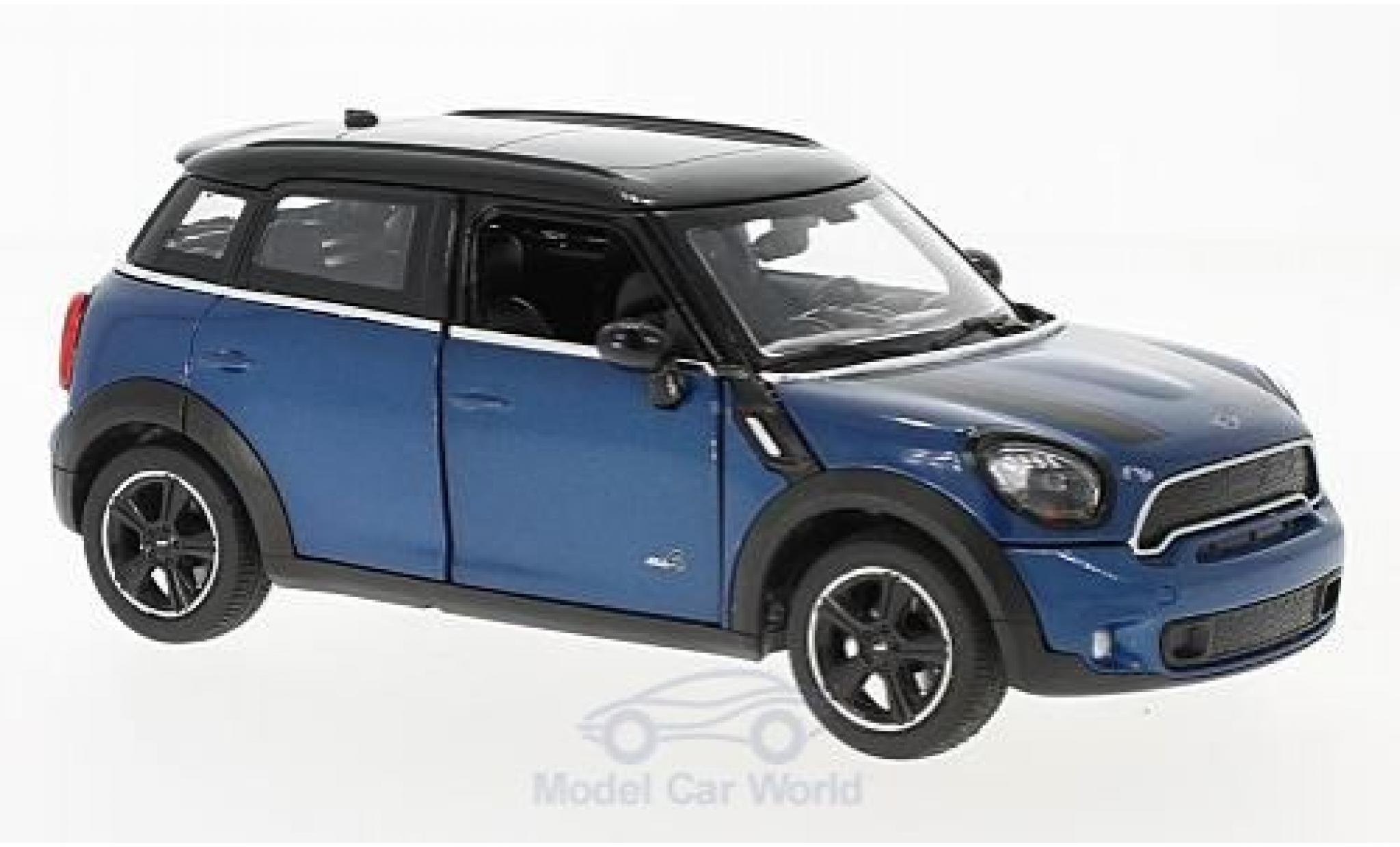 Mini Cooper S 1/24 Rastar S Countryman (R60) metallic blauw modelauto