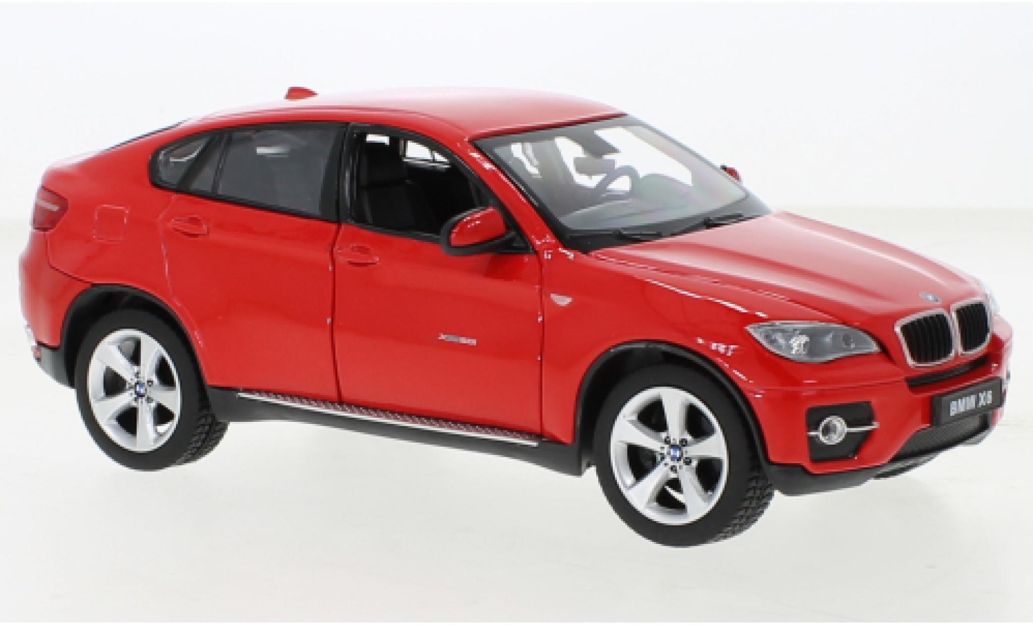 Bmw X6 1/24 Rastar rood modelauto