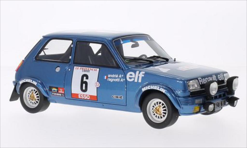 Renault 5 Alpine 1/18 Ottomobile Alpine Gruppe 2 No.6 Gitanes Tour de Corse 1979 modelauto