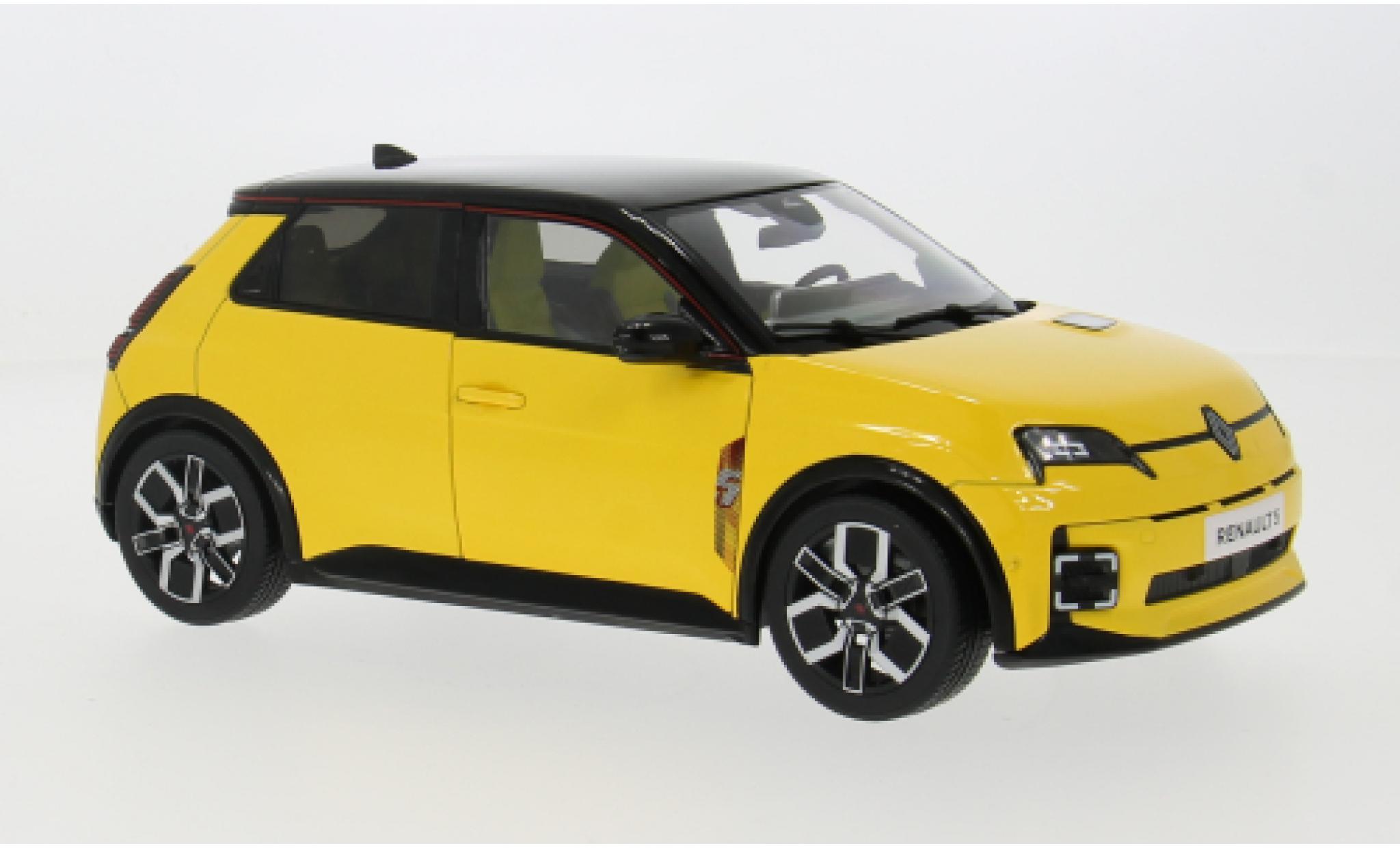 Renault 5 1/18 Norev E-Tech 100% geel 1:18 modelauto