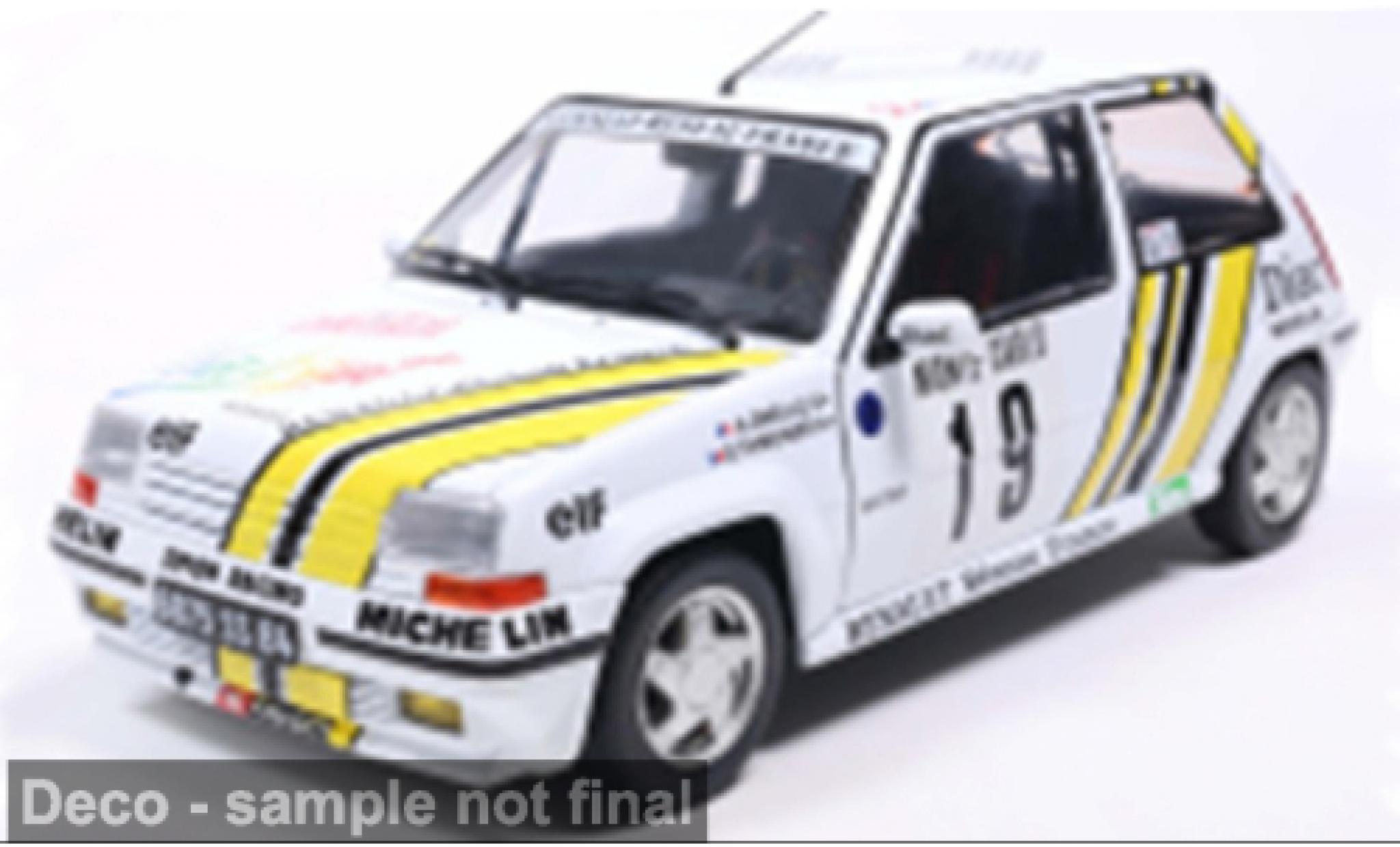 Renault 5 1/18 Solido GT Turbo #19 1:18 modelauto