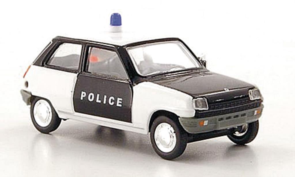 Renault 5 1/87 Herpa Politie (F) zwart/wit modelauto