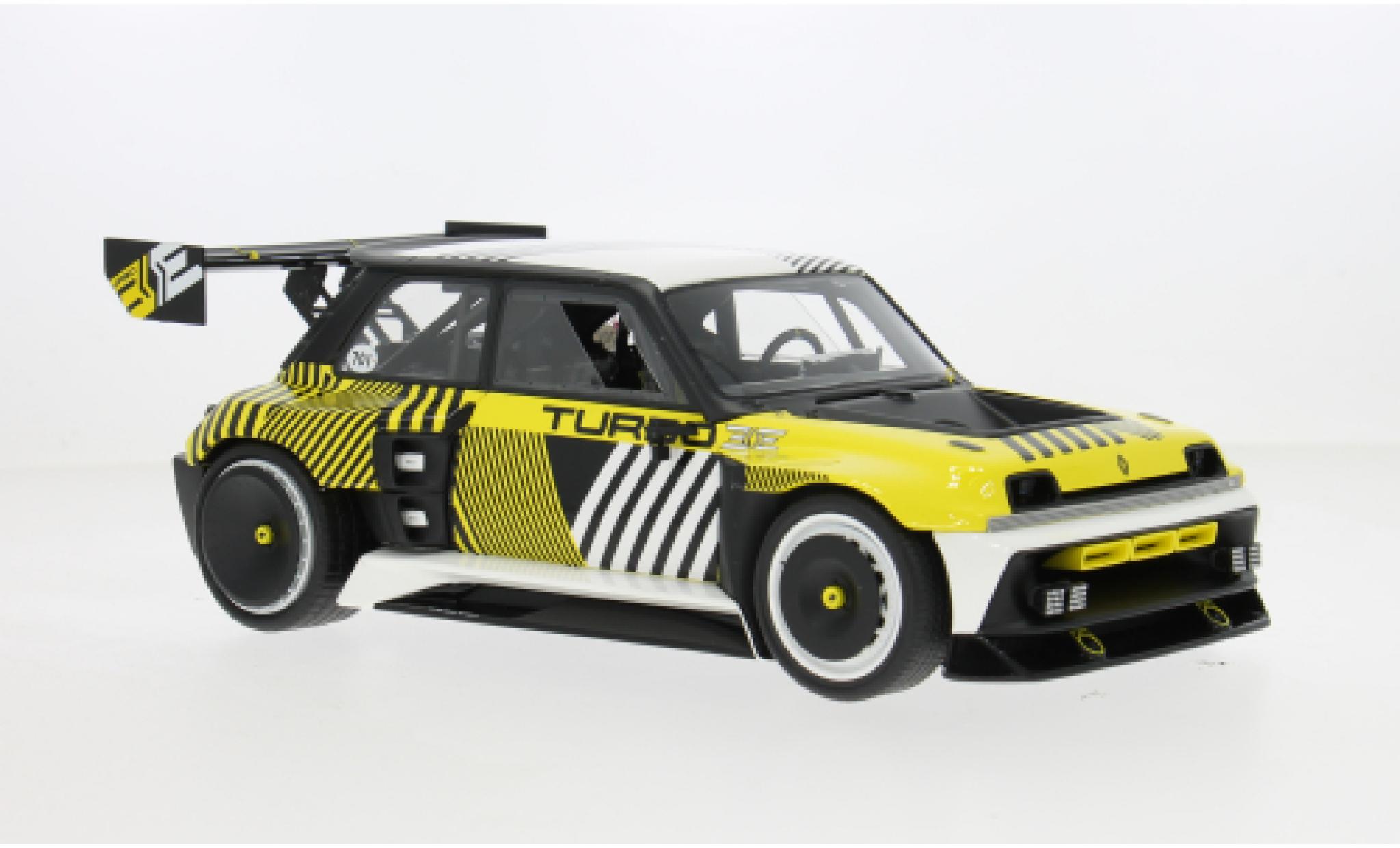 Renault 5 1/18 Ottomobile Turbo 3E E-Tech geel/zwart 2024 1:18 modelauto