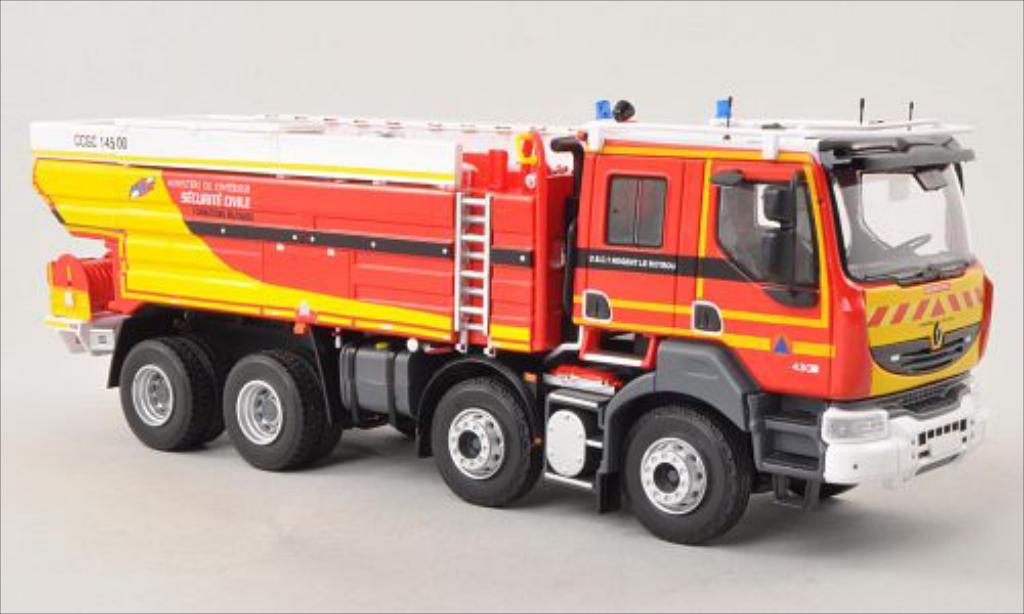 Renault Kerax 1/43 Eligor Cabine Profonde Brevet-CCGC 14500 Gimaex Securite Civile modelauto