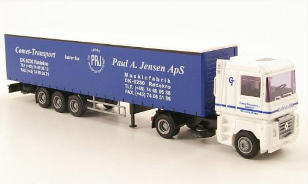 Renault Magnum 1/87 AWM Comet Transport G-Koffer-Sattelzug modelauto