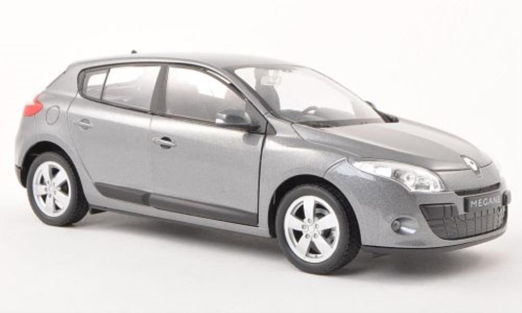 Renault Megane 1/24 Welly grijs 2009 modelauto