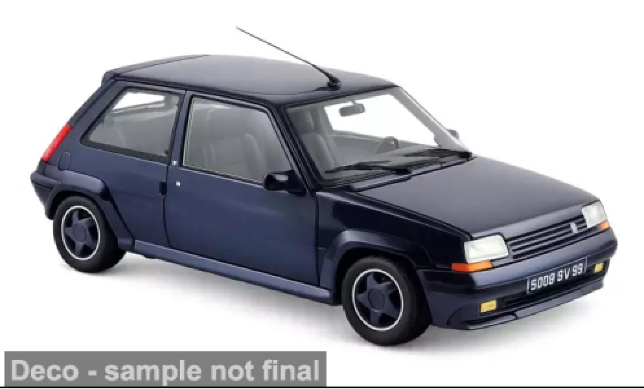 Renault 5 GT Turbo 1/18 Norev Supercinq GT Turbo blauw 1989 1:18 modelauto