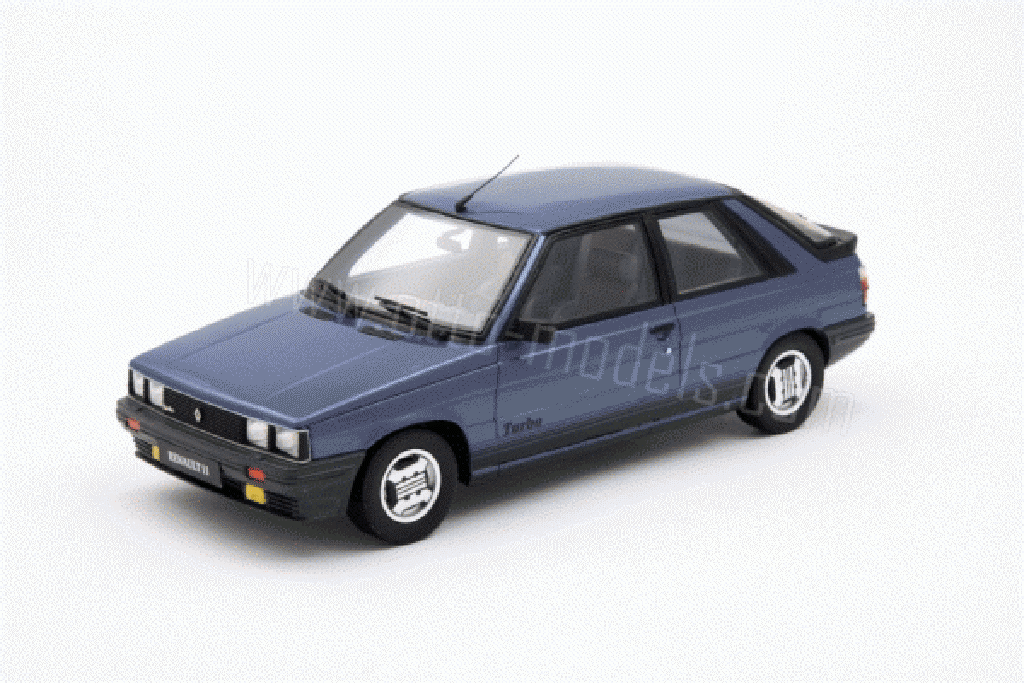 Renault 11 Turbo 1/18 Ottomobile Turbo 1985 blauw modelauto