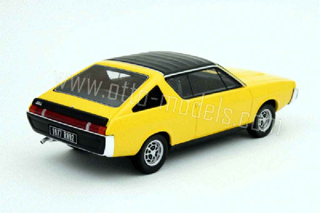 Renault 17 Gordini geel 1977 1/18 Ottomobile