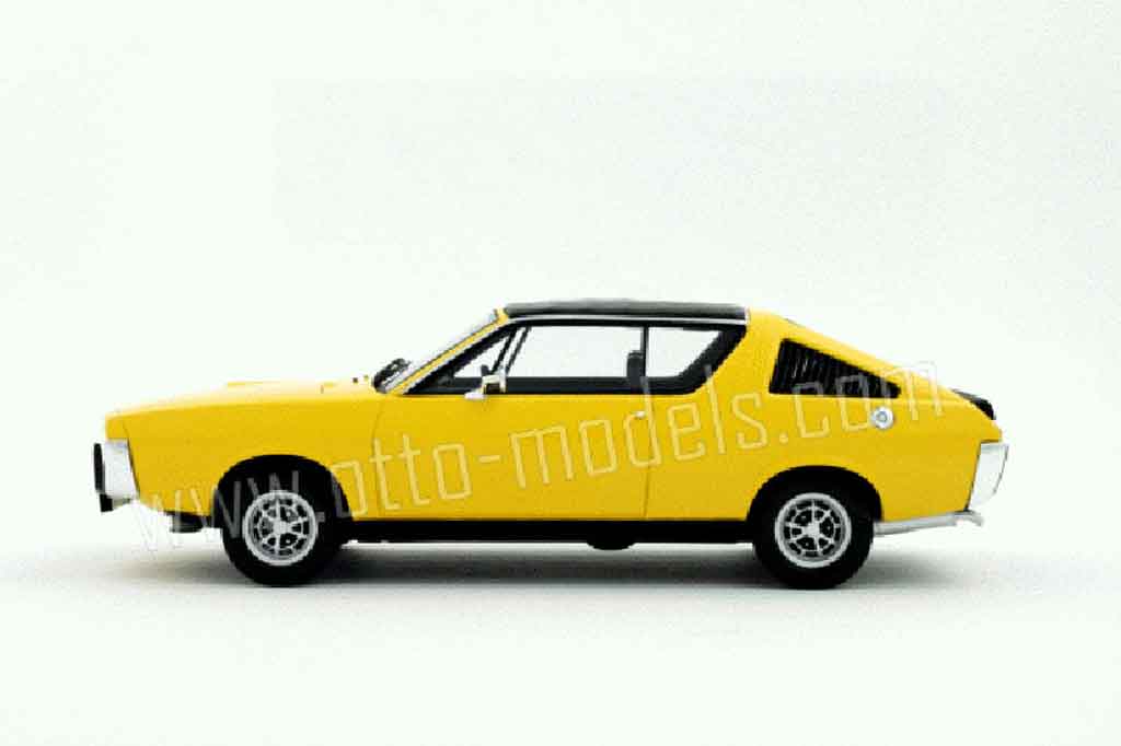 Renault 17 Gordini geel 1977 1/18 Ottomobile