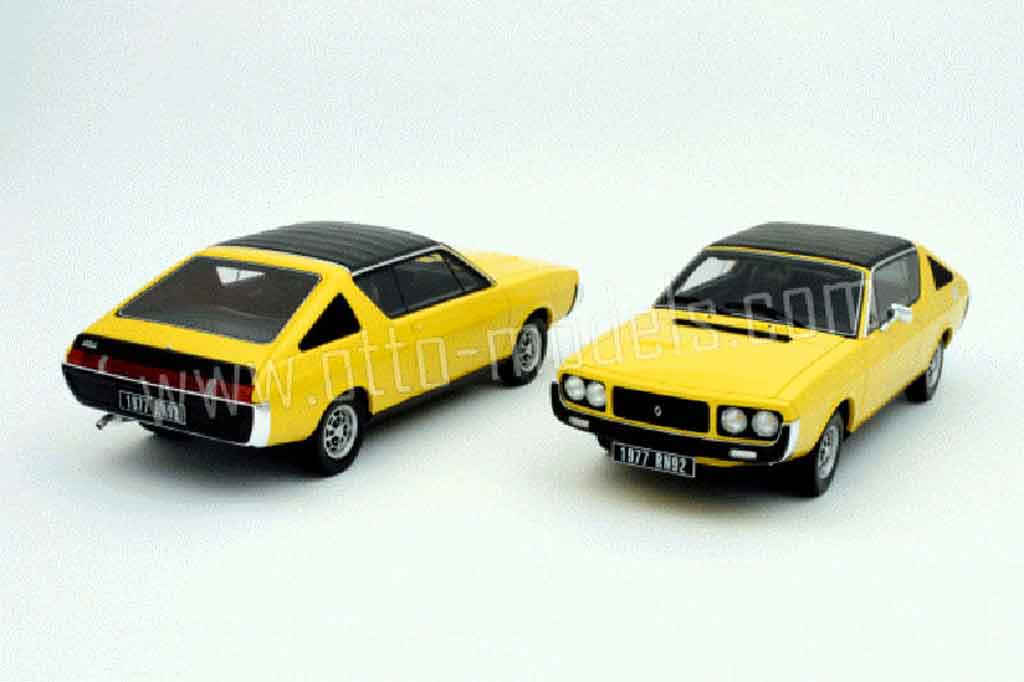 Renault 17 Gordini geel 1977 1/18 Ottomobile