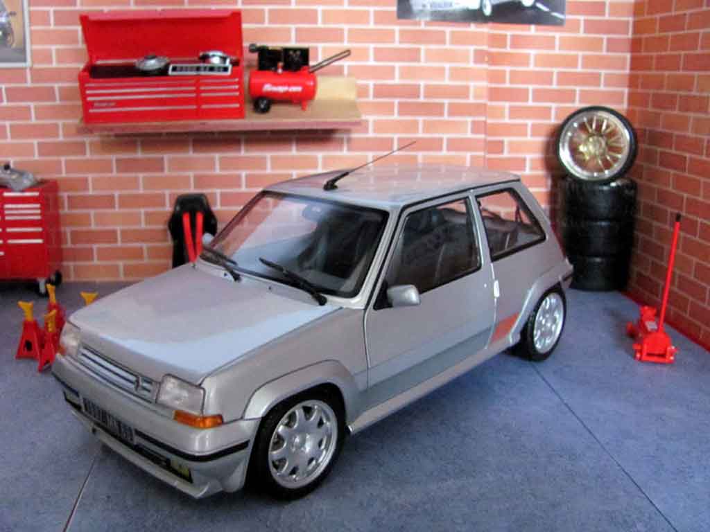 Renault 5 1/18 Norev GT Turbo phase 2 grijs jantes speedline modelauto