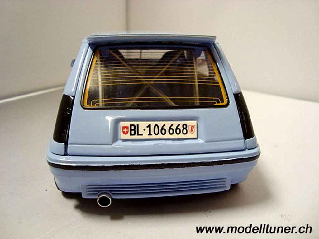 Renault 5 Turbo GT blauw jantes 13 pouces 1/18 Norev