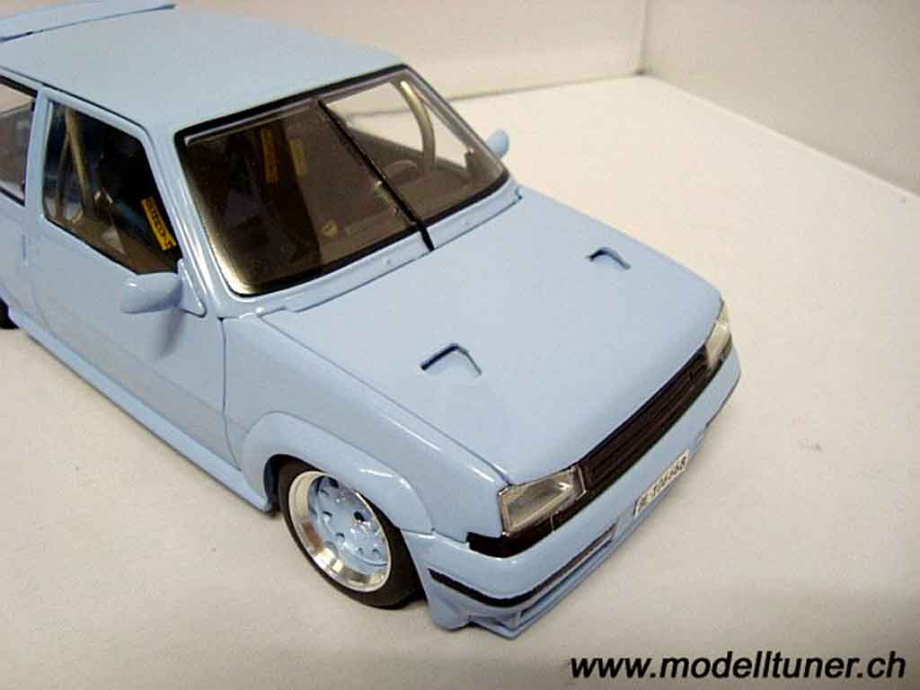 Renault 5 Turbo GT blauw jantes 13 pouces 1/18 Norev