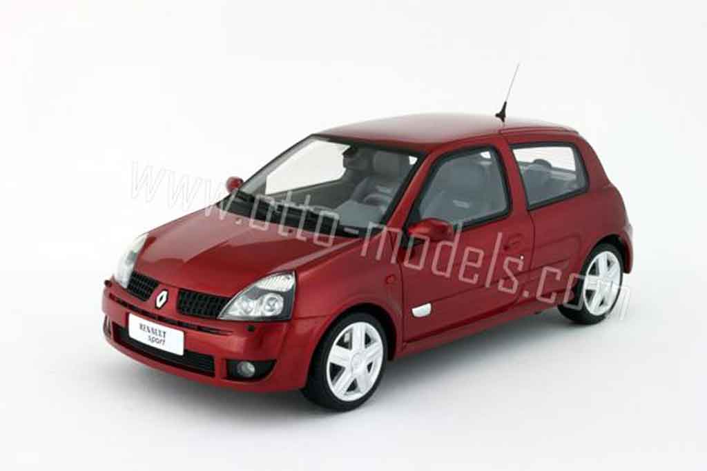Renault Clio 2 RS 1/18 Ottomobile 2 RS phase 2 rood lucifer 2001 modelauto