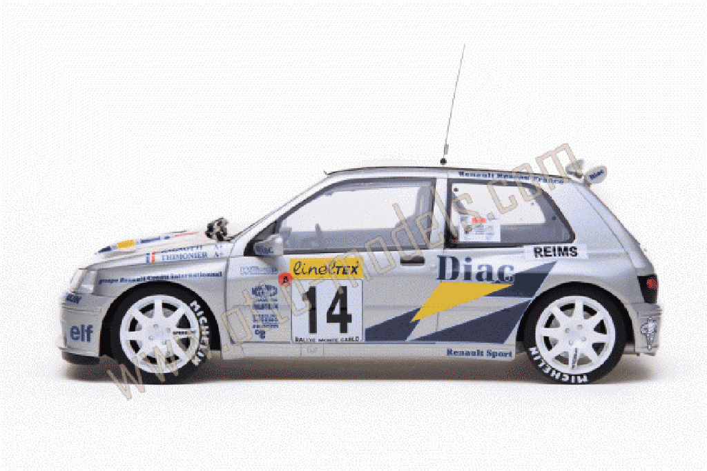 Renault Clio Maxi 1/18 Ottomobile Maxi 1995 rallye monte carlo modelauto