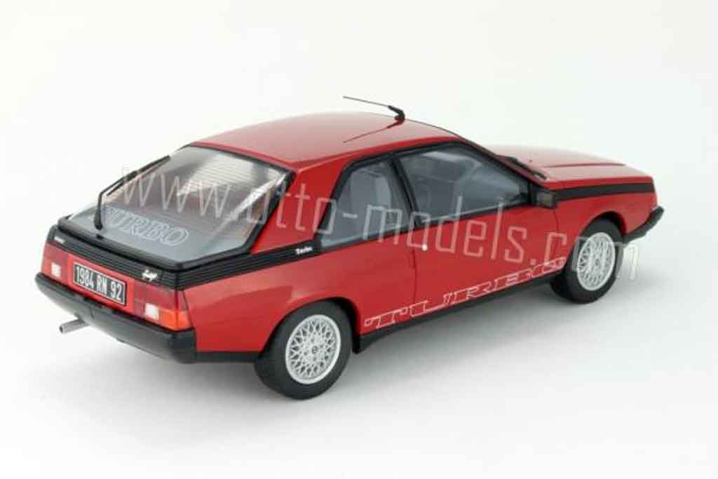 Renault Fuego Turbo phase 2 1983 rood 1/18 Ottomobile