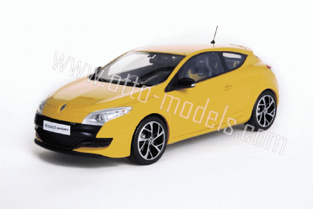 Renault Megane RS 250 1/18 Ottomobile RS 250 geel 2009 modelauto