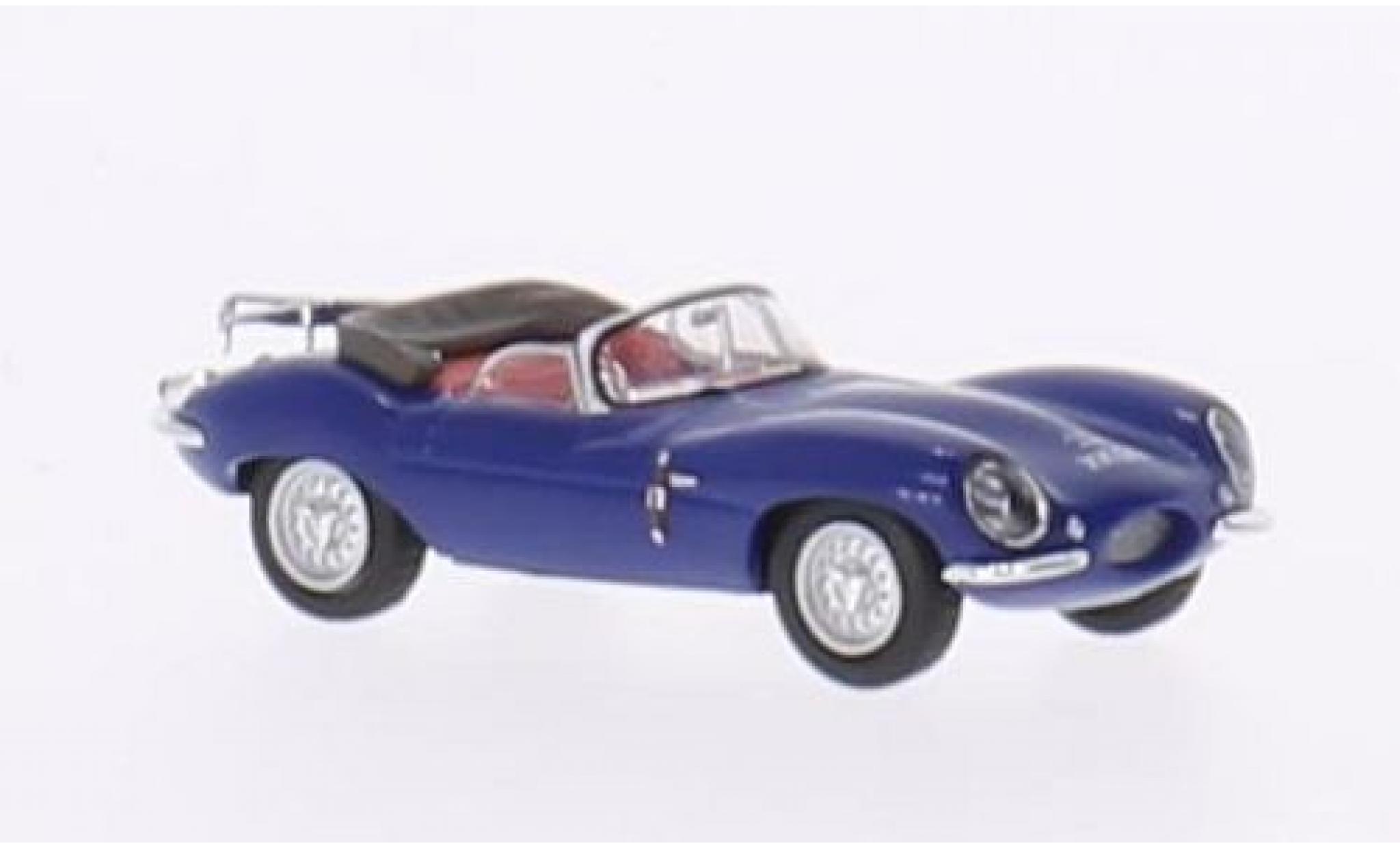 Jaguar XK 1/87 Ricko SS blauw RHD Verdeck ougroen sans Vitrine modelauto