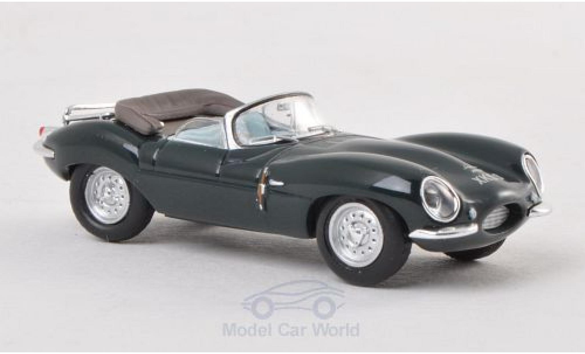 Jaguar XK 1/87 Ricko SS groen RHD Verdeck ge&ouml;ffnet ohne Vitrine modelauto